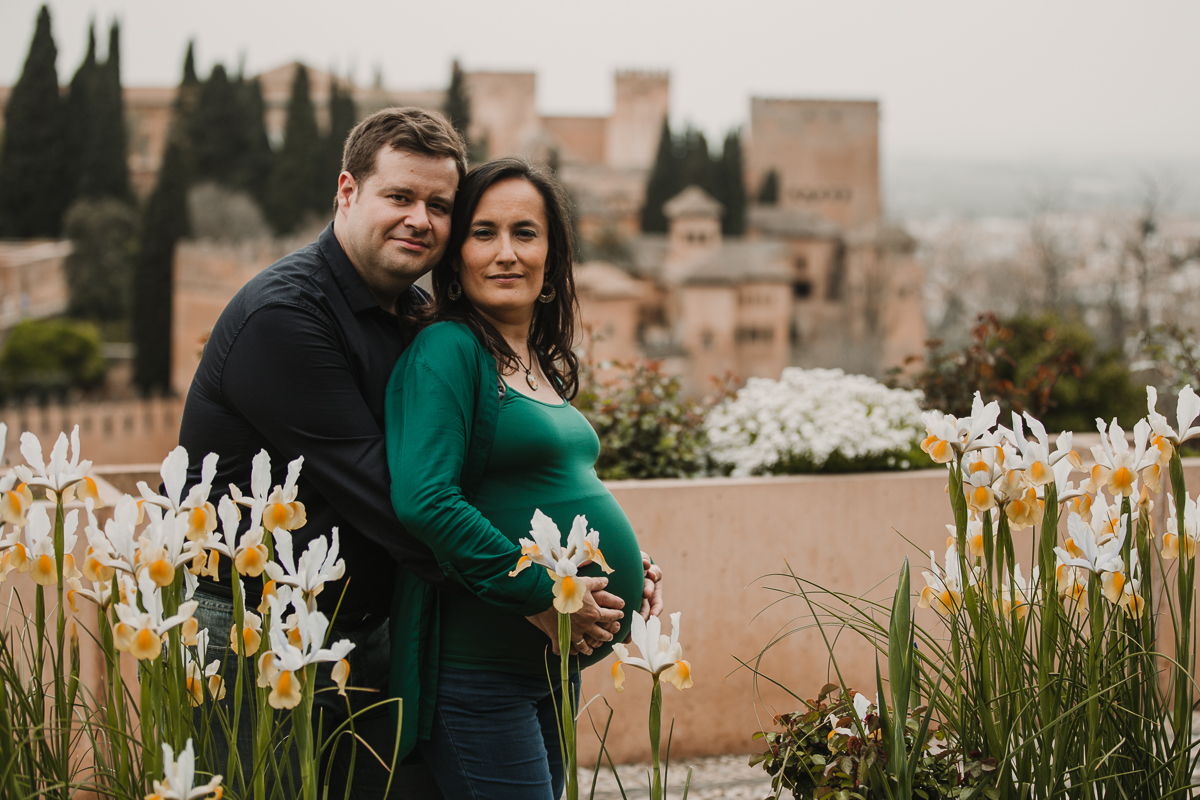 Fotógrafo de embarazadas en Granada, Alhambra